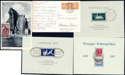 Schöne gestemp. Partie bessere Ausg. incl. Block 1-3 mit EEST, 90-92 ...