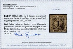 Partie auf Steckkarten mit MiNr. 6-16 gest., weiterhin Lokalaufdrucke ...