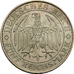 5 Reichsmark 1929 E 1000 Jahre Burg und Stadt Meißen, J. 339, f. vz ...