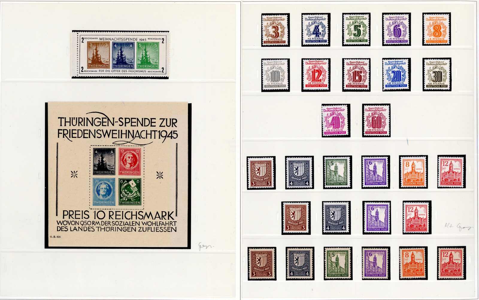 in den Hauptnummern kpl., meist ** Sammlung im SAFE-Vordruckalbum, ...