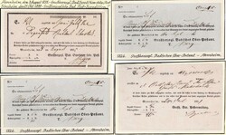 Postscheine: hübsche Sammlung auf selbstgestalteten Blättern im ...