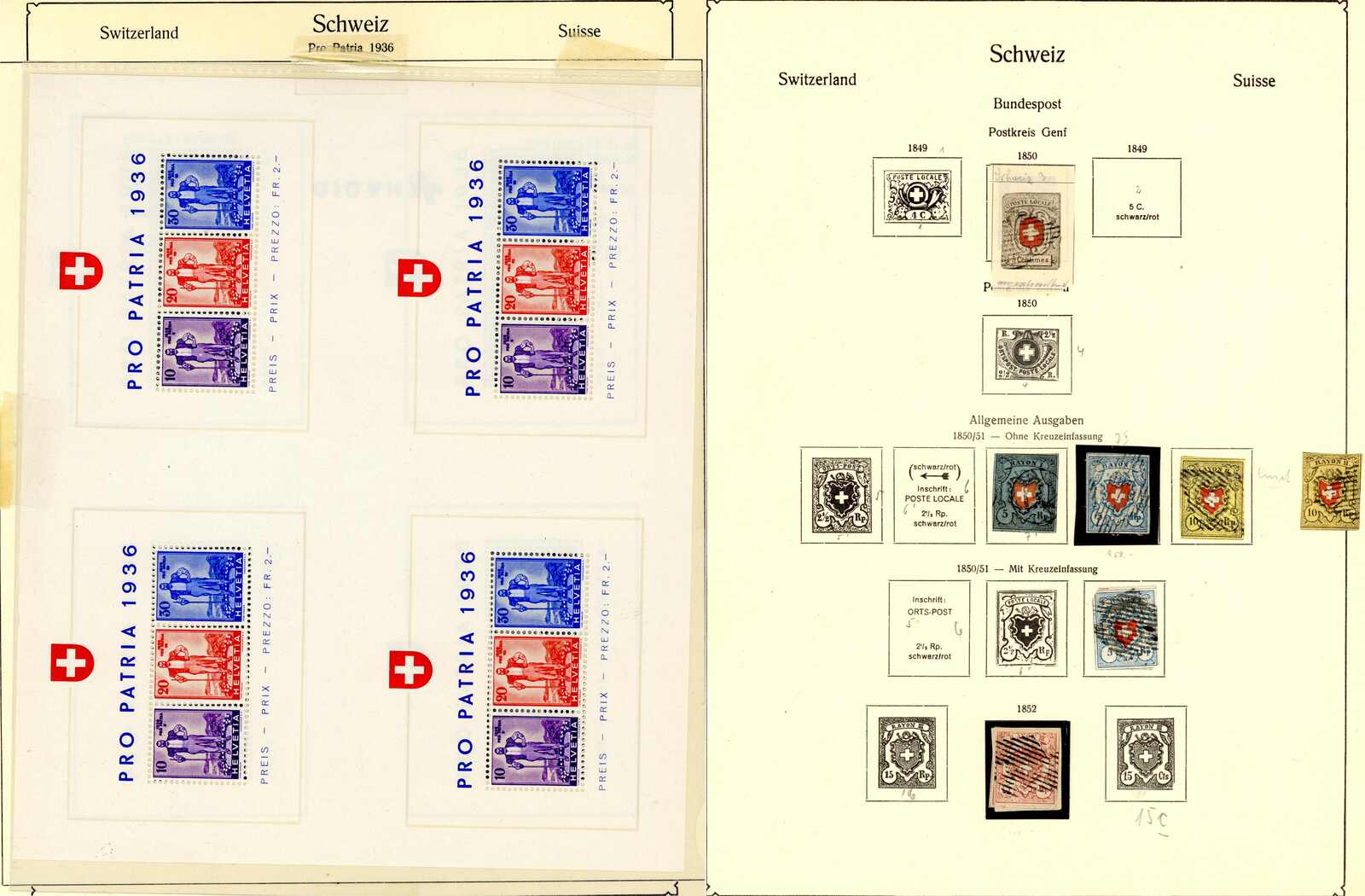 gehaltvolle meist gest. Sammlung im alten KABE-Binder (Große ...