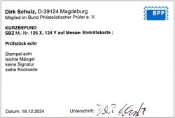 20 Pf Bär zickzackförmig durchstochen (Mi. Nr. 6 B PF VII), ...