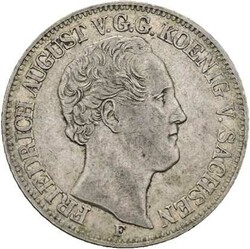 Sachsen, Königreich: Ausbeutetaler 1854, Friedrich August II. ...