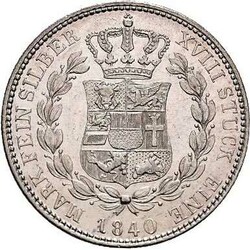 Mecklenburg-Schwerin, 2/3 Taler 1840, Paul Friedrich (1837-1842), AKS ...