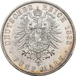 Preussen, 5 Mark 1888 A, Friedrich III. (1888), AKS 121, gering ber., ...