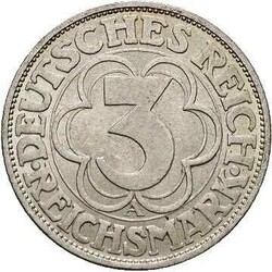 3 Mark 1927 A Nordhausen, AKS 76, stg-Automatically generated ...