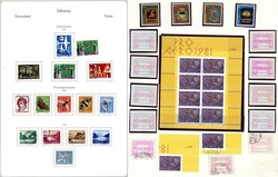 Sammlung Schweiz 1945-1999 meist gest., ab 1990 vieles doppelt ...