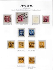 noch gut besetzte Restsammlung im Binder mit Marken */gest., ...