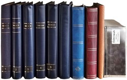 wertvolle ** Sammlung + Dubletten in 6 selbstgestalteten Bindern, 3 ...