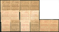 8 verschiedene "WUGA-Ausgaben" , wie verausgabt (*) , dabei die ...