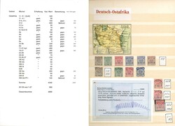 Kolonialsammlung von Ostafrika */**/gest. teils in beiden Erhaltungen ...