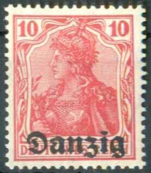 10 Pf. Germania a-Farbe, tadellos **, Fotobefund Gruber, Kabinett. ...