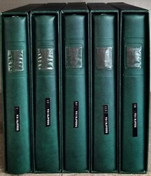 reichhaltige meist ** Sammlung in 5 Lindner T-Vordruckalben mit ...