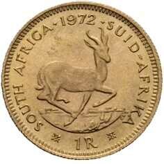 1 Rand 1972, Jan van Riebeeck/Springbock, KM#63, stg.