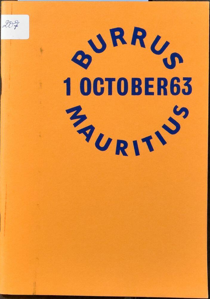 Mauritius, veilingcatalogus, "Burrus Collection Mauritius 1 october ...