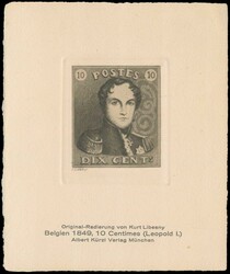 1810050: Bélgica 1849 Hombreras - Offical reprints
