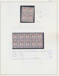 N° 234/36 Plus petites valeurs de la série avec de nombreuses ...