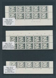 N° 924-Cu "1.5fr. black-grey", beautiful collection with more than ...