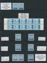 N° 926-Cu "4fr. light blue", splendid collection with over 30 ...