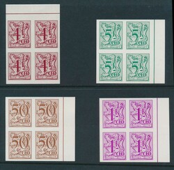 S 76 + S 80 + S 82/84 "Chiffre auf heraldischem Löwe", ungezähnt im ...