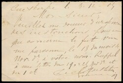 1905 Carte correspondance de service (Ministère des chemin de fer, ...