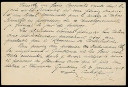 1918 Carte correspondance de service (Ministère des finances), ...