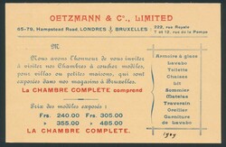 Sammlung von 119 Werbekarten aus den frühen 1900er Jahren, alle mit ...