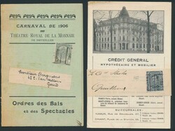 Sammlung von +/-300 Werbekarten-Drucksachen aus den frühen 1900er ...