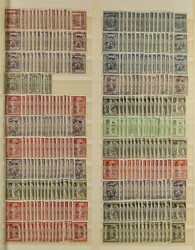 1906/1944 Accumulation of typewriter stamps in stockbook and ring ...