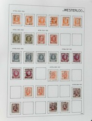 Extensive accumulation of hand-rolled and typographic stamps in ten ...