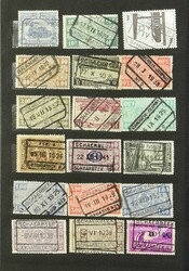 1920/1924 Two small stockbooks with +/-600 cancellations, including ...
