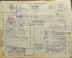 1925, 40 waybills from Cologne-Sterpenich-Manage, with customs stamps ...