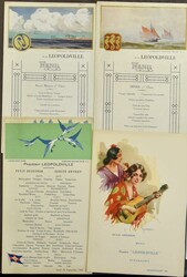 MENUS : Red Star Line (6 pièces) et Agence Maritime (21 pièces) ...