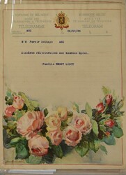 1860/1972 Collection of dozens of telegrams in ring classur, ...