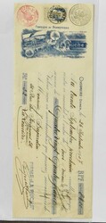 1882/1911 Composition de dizaines d'anciens récépissés, dont ...