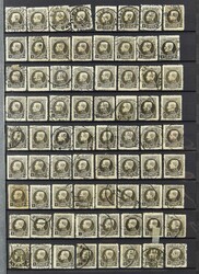 1894/1970 Composition de milliers de timbres de diverses émissions, ...