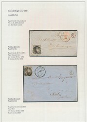 1856/1880 Small collection of rural post, including "Relais de ...