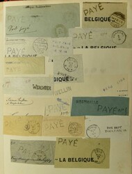 Two collections, first "Port Paye" cancellation on letter fragment ...