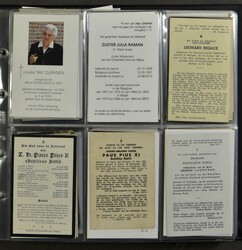 Cartes mortuaires, 1 album avec des plus anciennes + 1 album ...