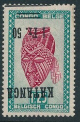 N° 18-Cu and 19-Cu "1,50fr on 1,25fr and 3,50fr on 2,50fr - Masks ...