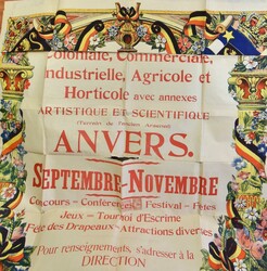 POSTER: 1 poster of fencing tournament 1909, colonial ...