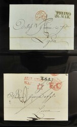 Collection of Italian forerunners, approx. 400 items, from Genoa and ...