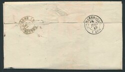 1849 Letter from Vitry le-François to Sainte-Menehould with postage ...