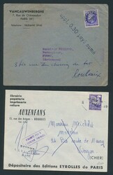 Huge number of loose postal items in large box, including ...