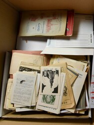 MISCELLANEOUS: Memorial cards, prayer cards, maps, periodicals, etc., ...