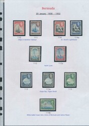 Nr. 110/22 und 127/29 „1938/49” George VI. Ausgabe, £ 1 mit ...