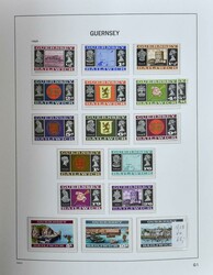 Various Channel Islands and also Man, various collections in 9 albums ...