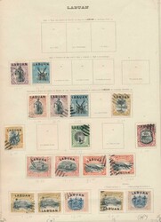 1892/1901 Sammlung auf Albumblättern, meist mit Vernichtungsstempel, ...