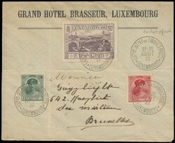 1922 N° 140/141 Philatelistische Ausstellung "25c. grün" + "30c. ...